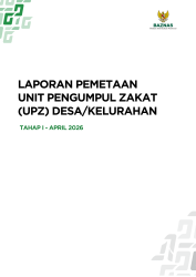 Laporan Pemetaan Unit Pengumpul Zakat (UPZ) Desa/Kelurahan Laporan Pemetaan Unit Pengumpul Zakat (UPZ) Desa/Kelurahan