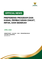 Preferensi Program dan Kanal Pembayaran Zakat, Infak, dan Sedekah Preferensi Program dan Kanal Pembayaran Zakat, Infak, dan Sedekah