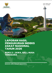 Laporan Hasil Pengukuran Indeks Zakat Nasional Tahun 2026 : Buku II Jawa, Bali, Nusa Tenggara Laporan Hasil Pengukuran Indeks Zakat Nasional Tahun 2026 : Buku II Jawa, Bali, Nusa Tenggara