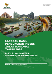 Laporan Hasil Pengukuran Indeks Zakat Nasional Tahun 2026: Buku III Kalimantan, Sulawesi, Indonesia Timur Laporan Hasil Pengukuran Indeks Zakat Nasional Tahun 2026: Buku III Kalimantan, Sulawesi, Indonesia Timur